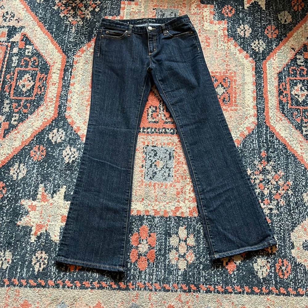 Michael Kors dark bootcut stretch jeans